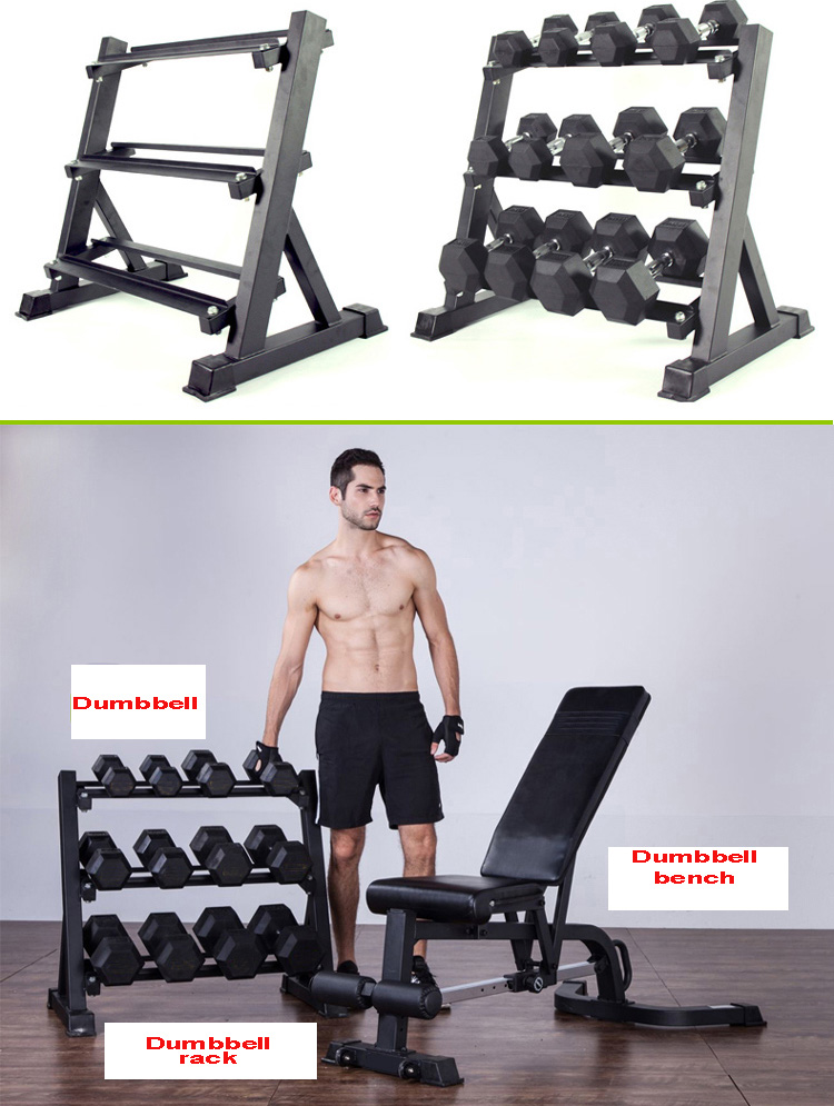 3-Tier Dumbbell Rack, Fitness Accessories