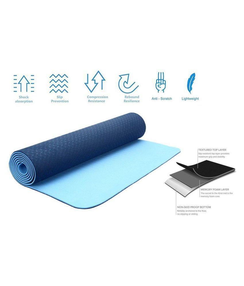 Exercise Mat  Non-slip, thick, three layers fitness mat for your