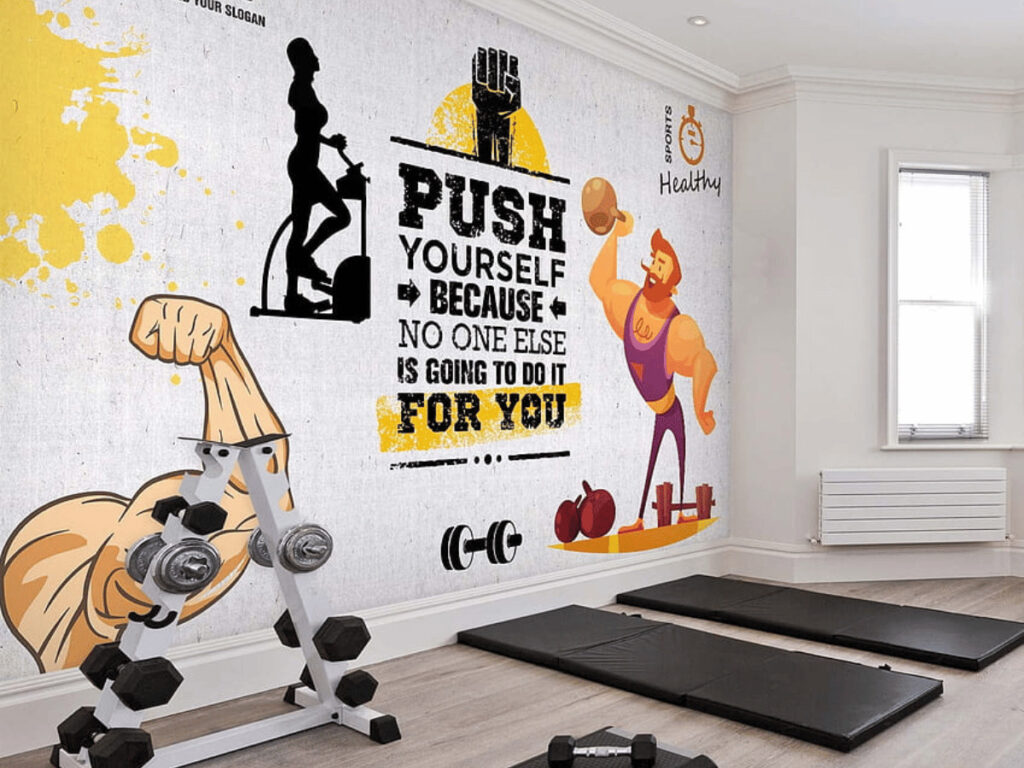 MOVEMENT IS MEDICINE Gym Wall Decal, Fitness Wall Decal